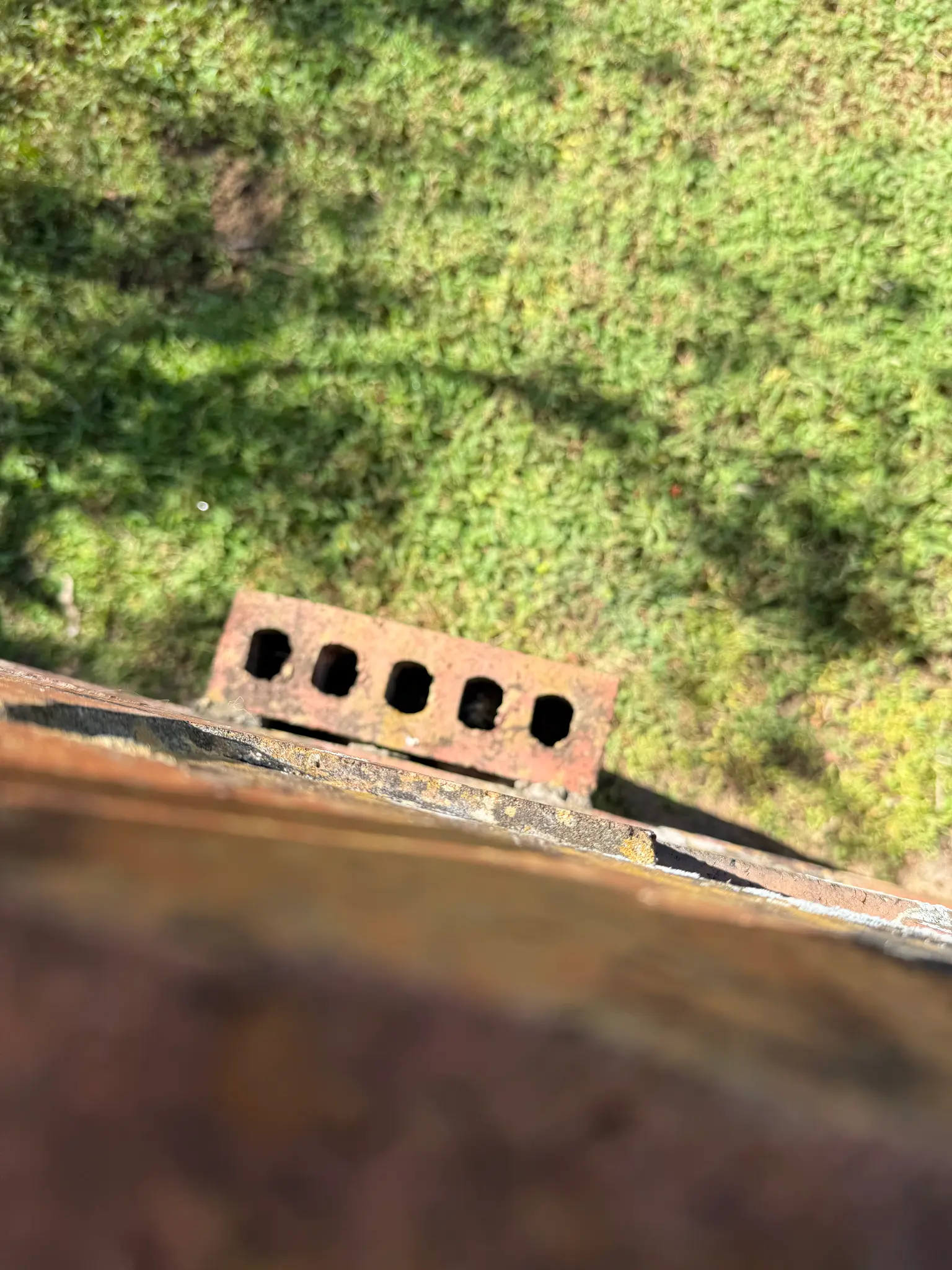Brick detail with cores